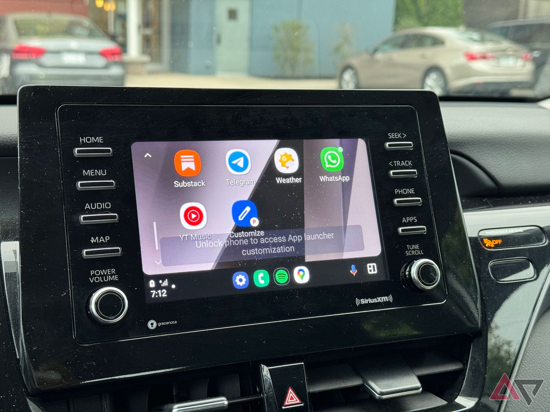 Android Auto on a car's infotainment system