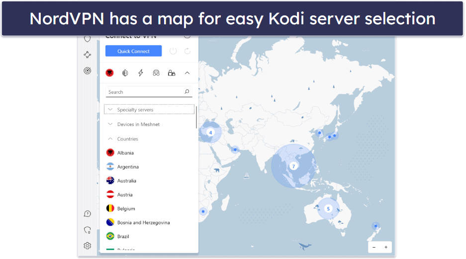 🥉3. NordVPN — Advanced Security Features for Kodi &amp; Malware Scanner