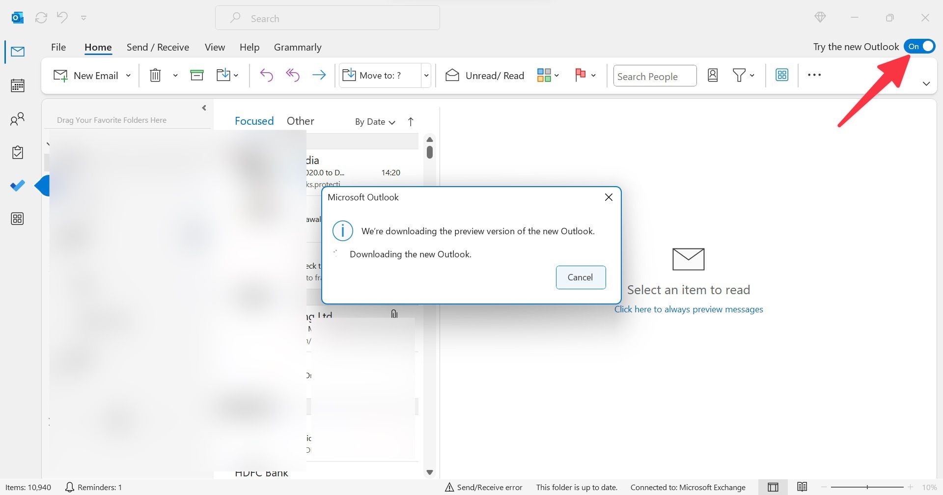 Check new Outlook on Windows