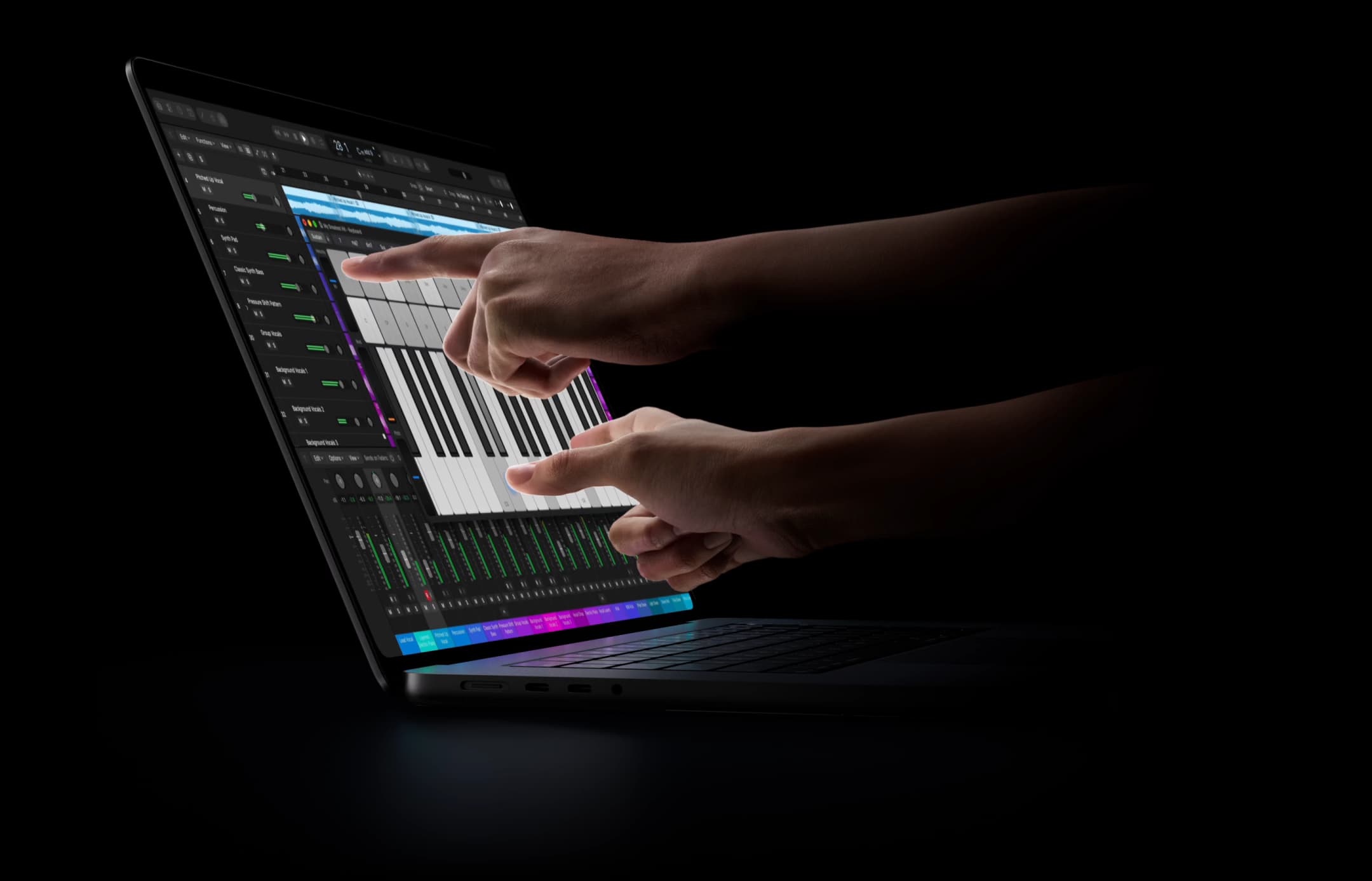 Touching MacBook screen