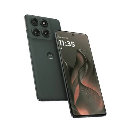 google pixel phone with now playing on lock screen next to purple lit keyboard