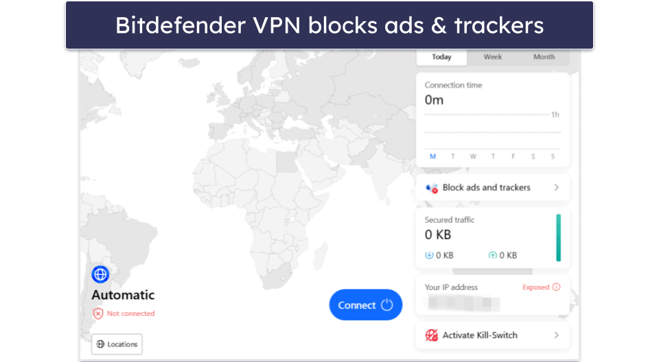 🥉3. Bitdefender — Advanced Antivirus Scanner With a Very Fast VPN