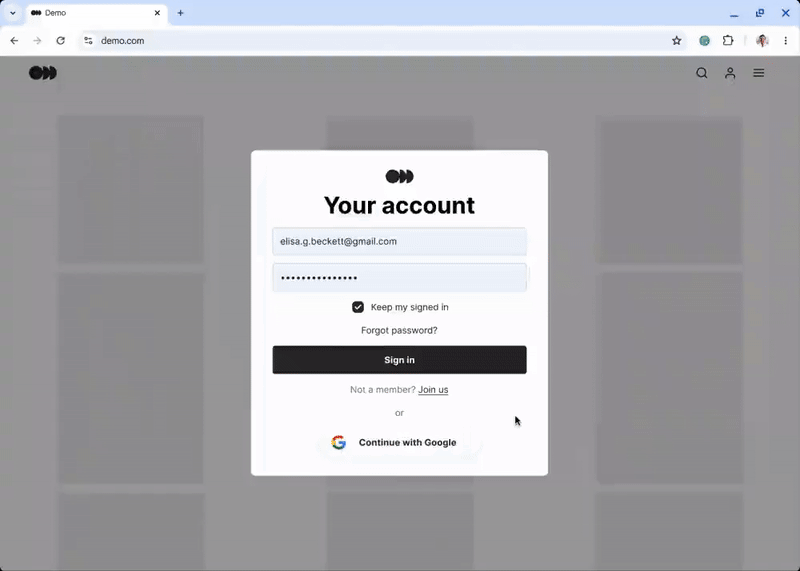 Google Chrome change compromised password