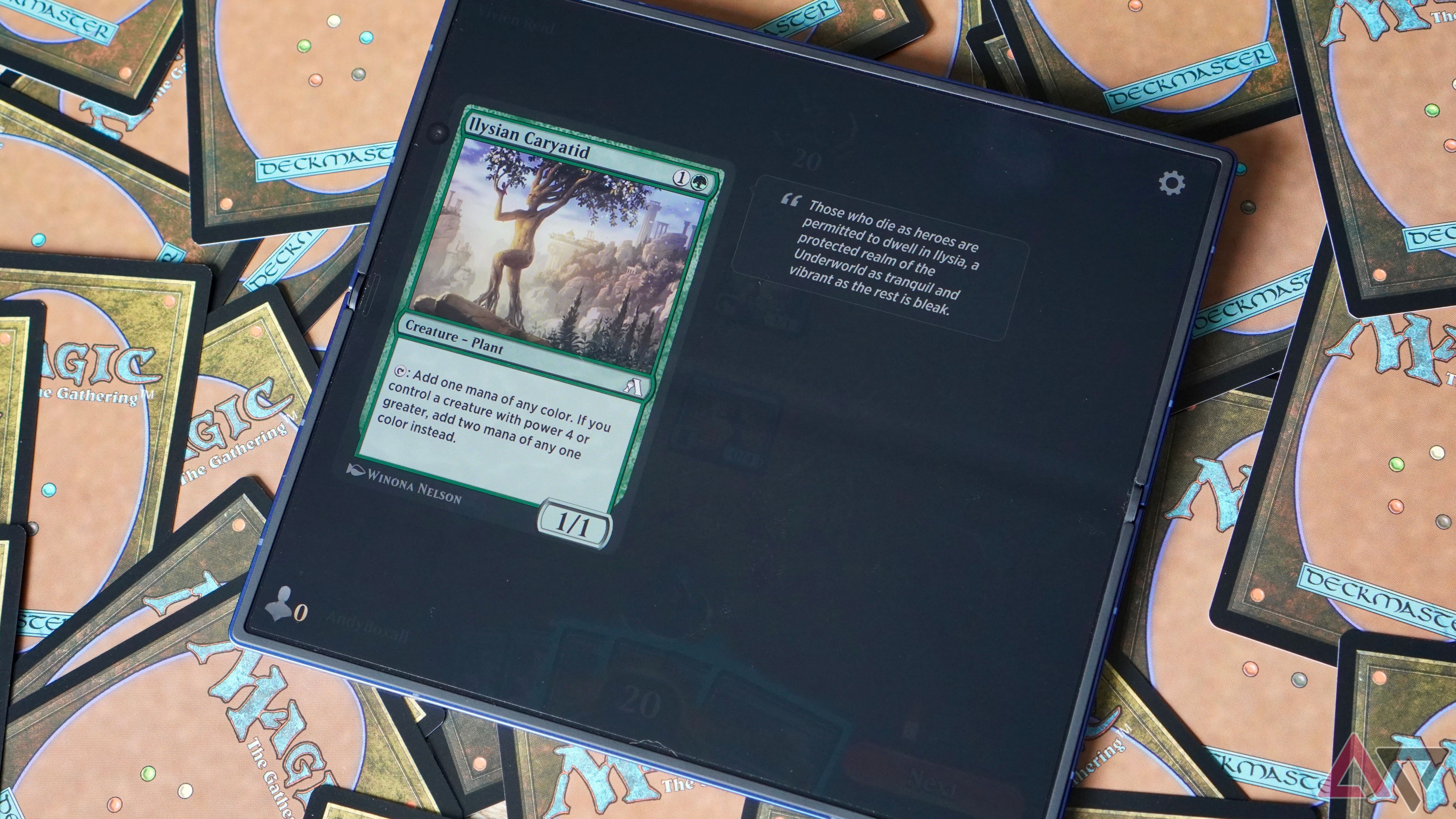 Magic: The Gathering Arena on the Samsung Galaxy Z Fold 7