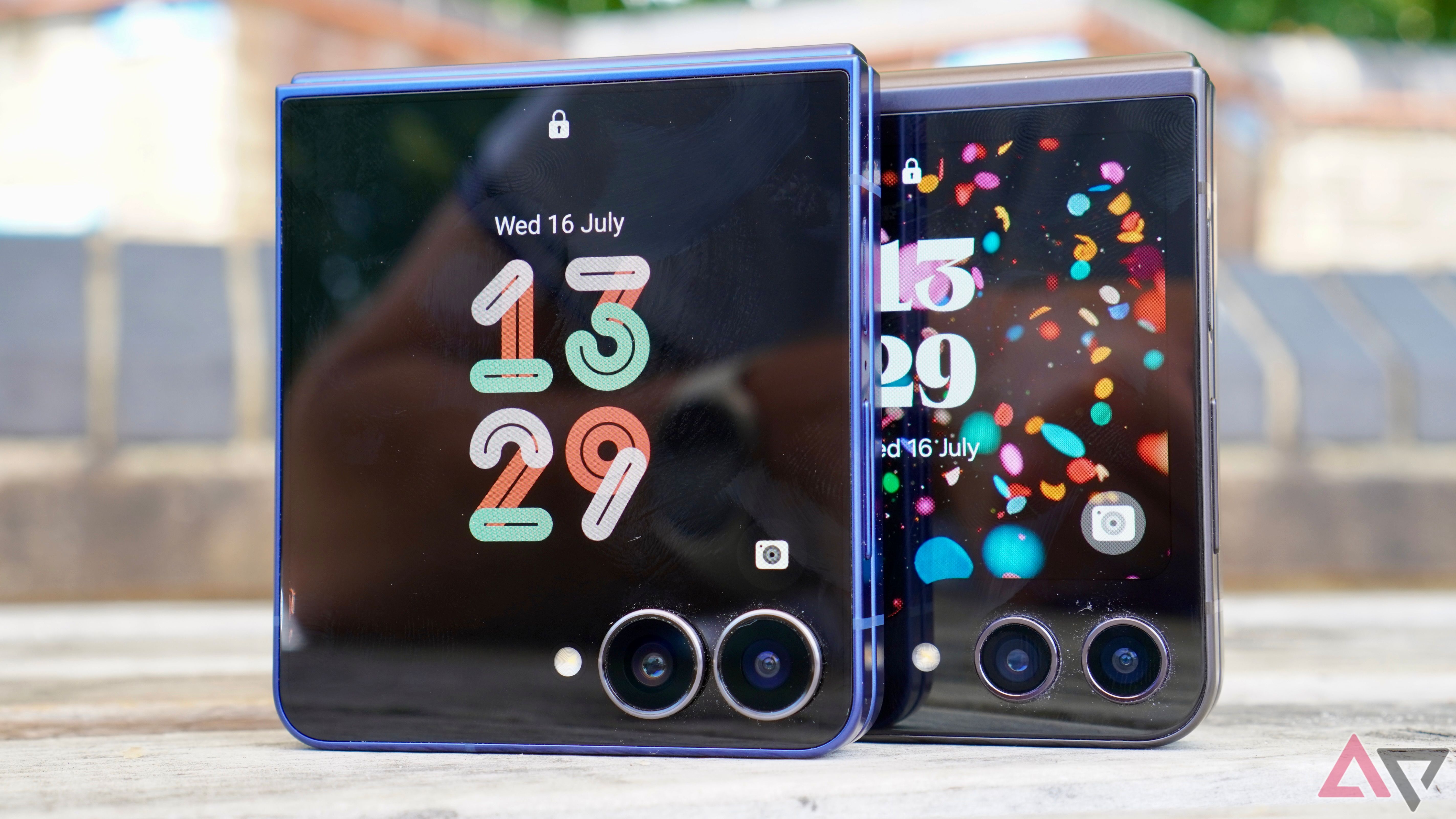 The Samsung Galaxy Z Flip 7 and Galaxy Z Flip 5's cameras and cover screens