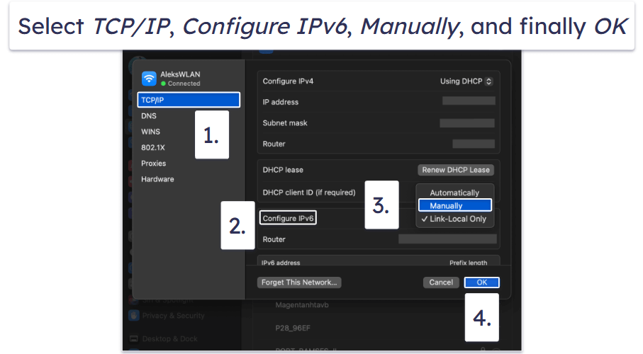 How to Disable IPv6 on macOS