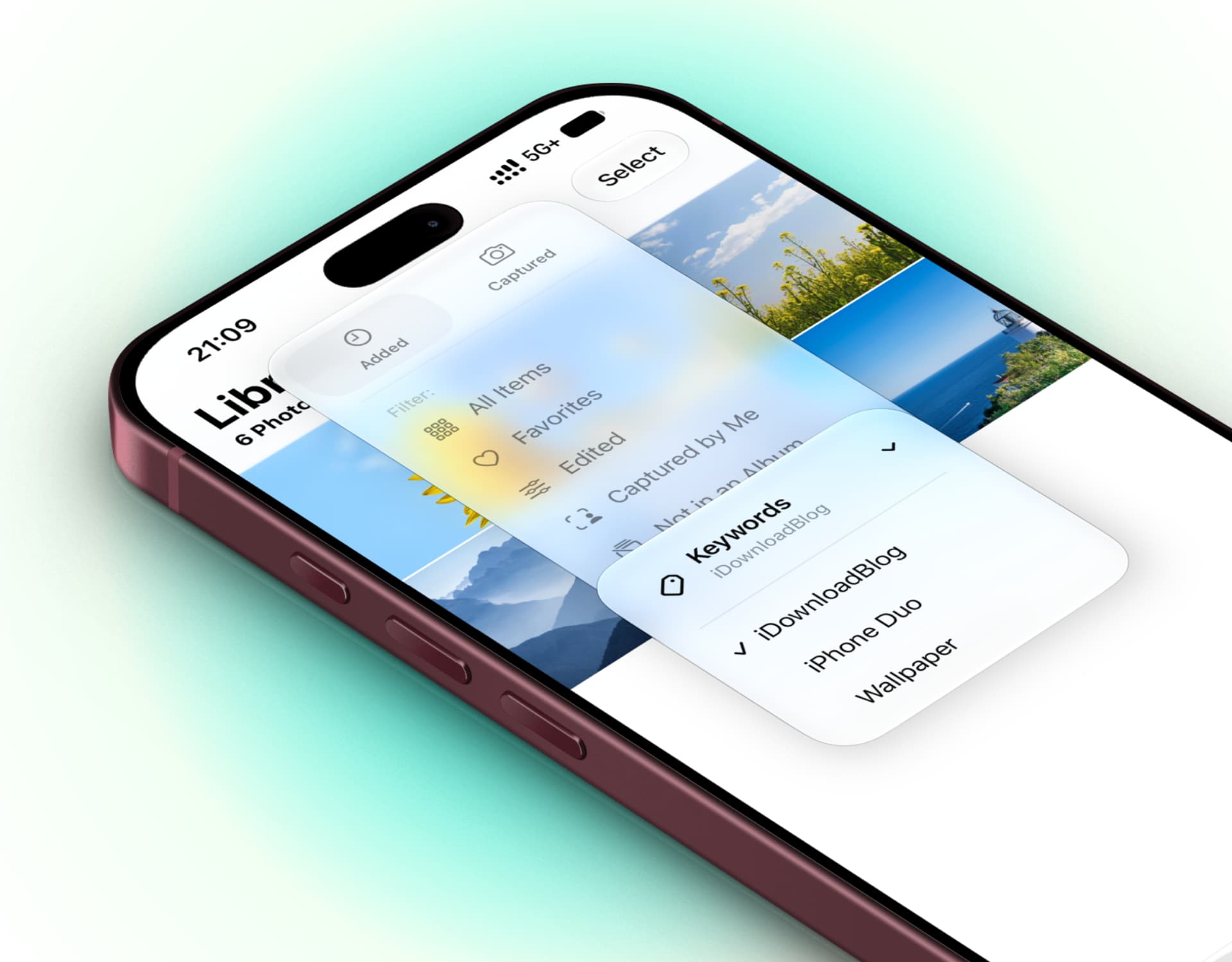 Keywords in iOS 27 Photos app