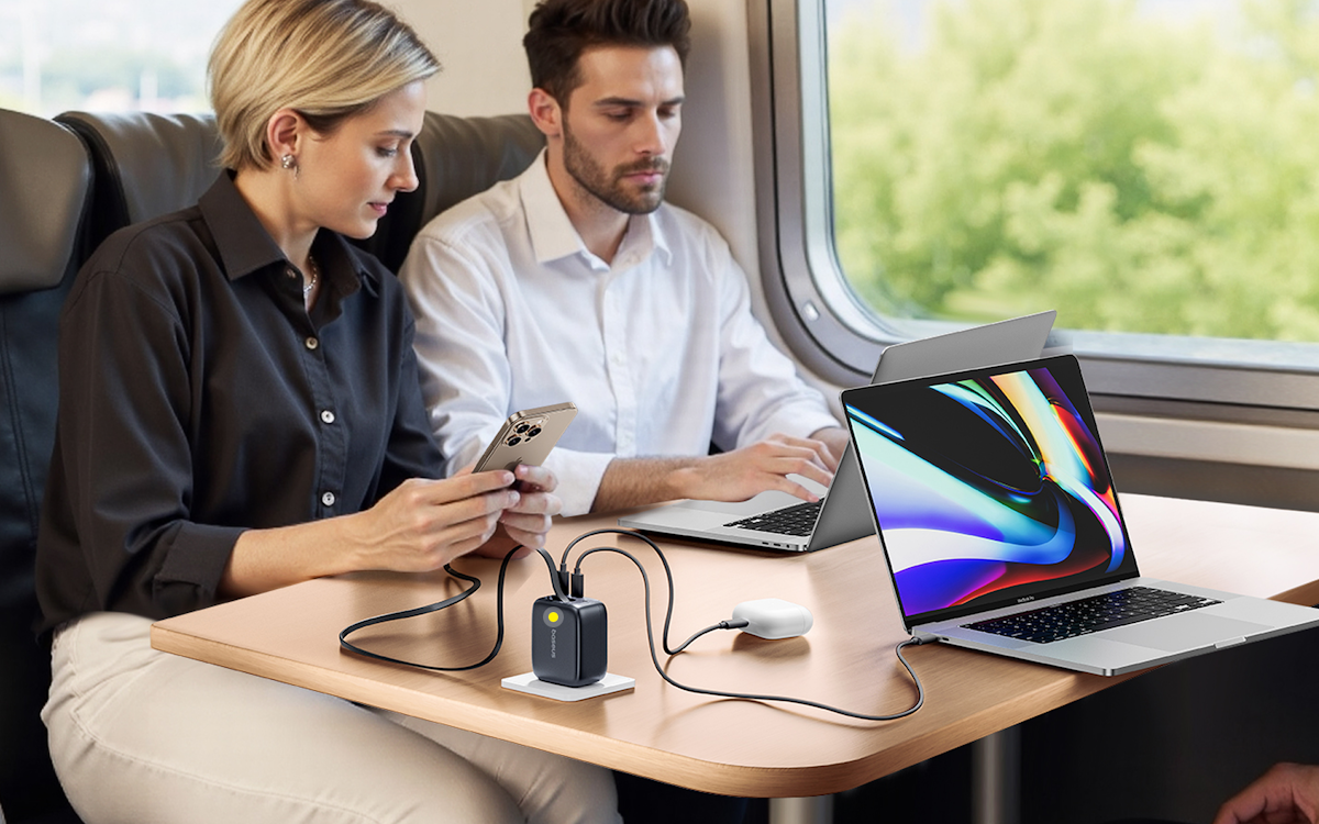 Baseus EnerCore CJ11 fast charger with retractable USB-C cable (67W)