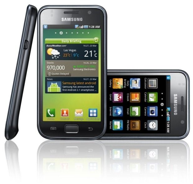 The original Samsung Galaxy S phone.