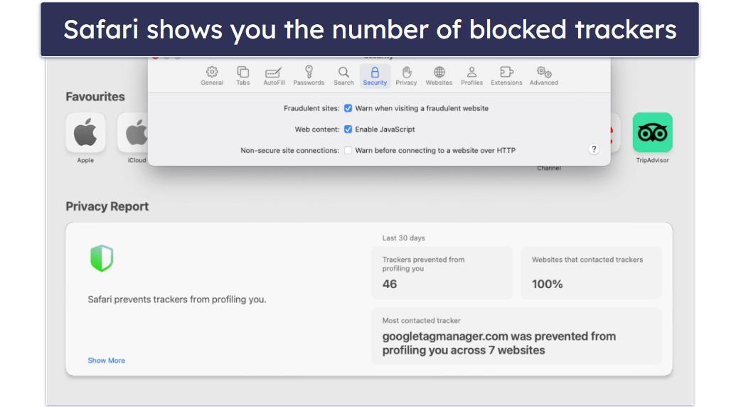 #7. Safari — Best for Apple Ecosystem Privacy