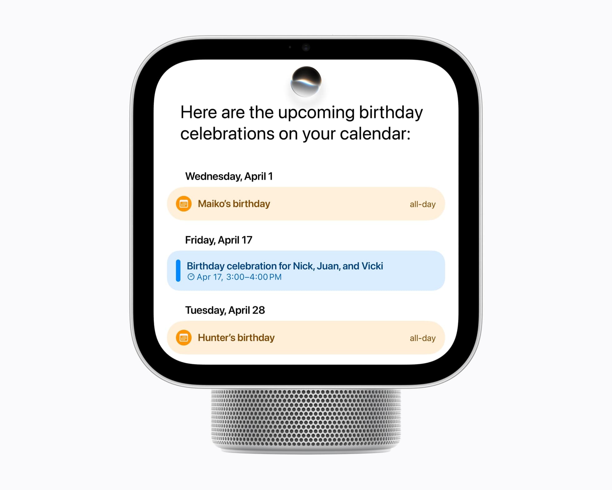 Using Siri on Apple HomeView