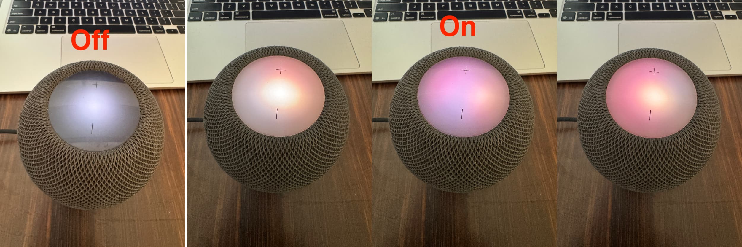 Sound Glow disable and enabled on HomePod