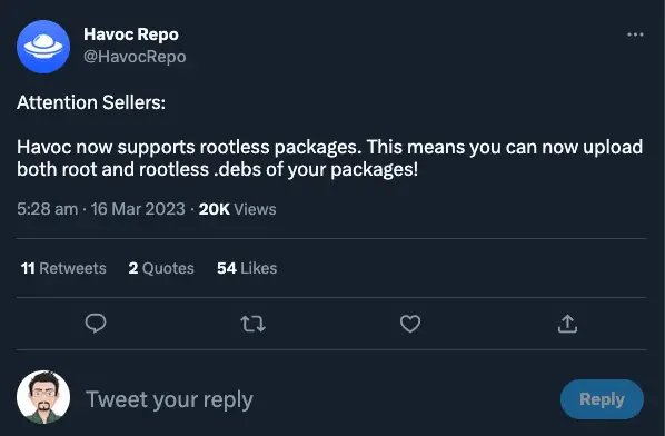 Havoc Repo now supports Jailbreak Tweaks in Rootless Format - iDevice Central Havoc Repo now supports Jailbreak Tweaks in Rootless Format