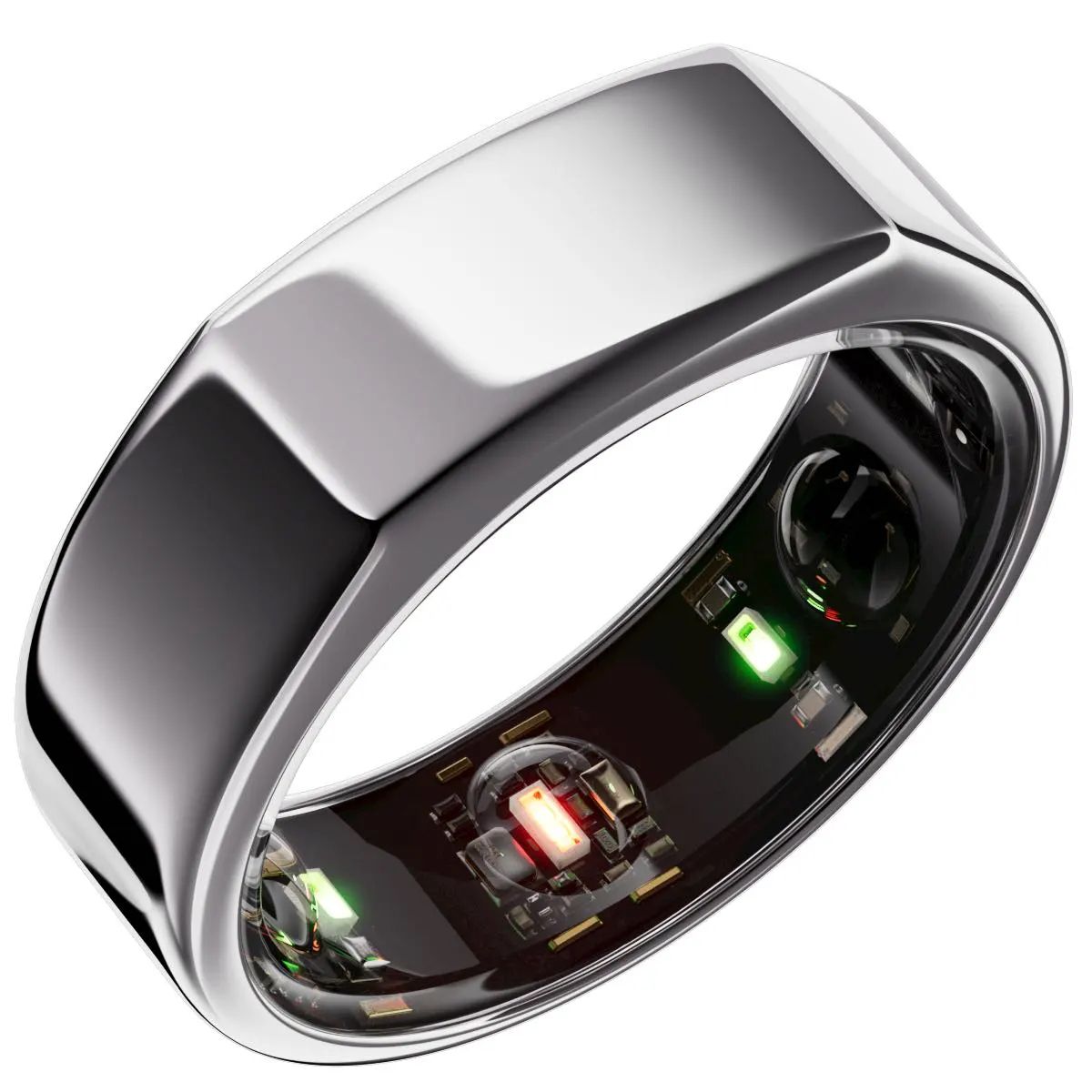 The Moto Razr Ultra with its cover display on resting on a bookcase.