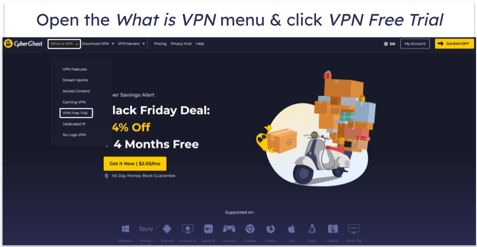 How to Get a CyberGhost Free Trial