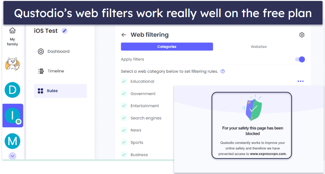 🥇 1. Qustodio — Best Free Parental Control App in 2026