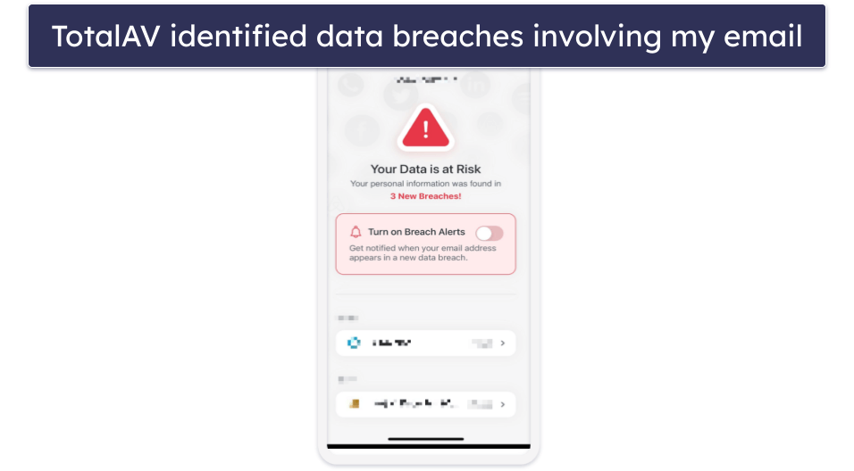 2.🥈 TotalAV Mobile Security — User-Friendly iOS App With Smart Scanning