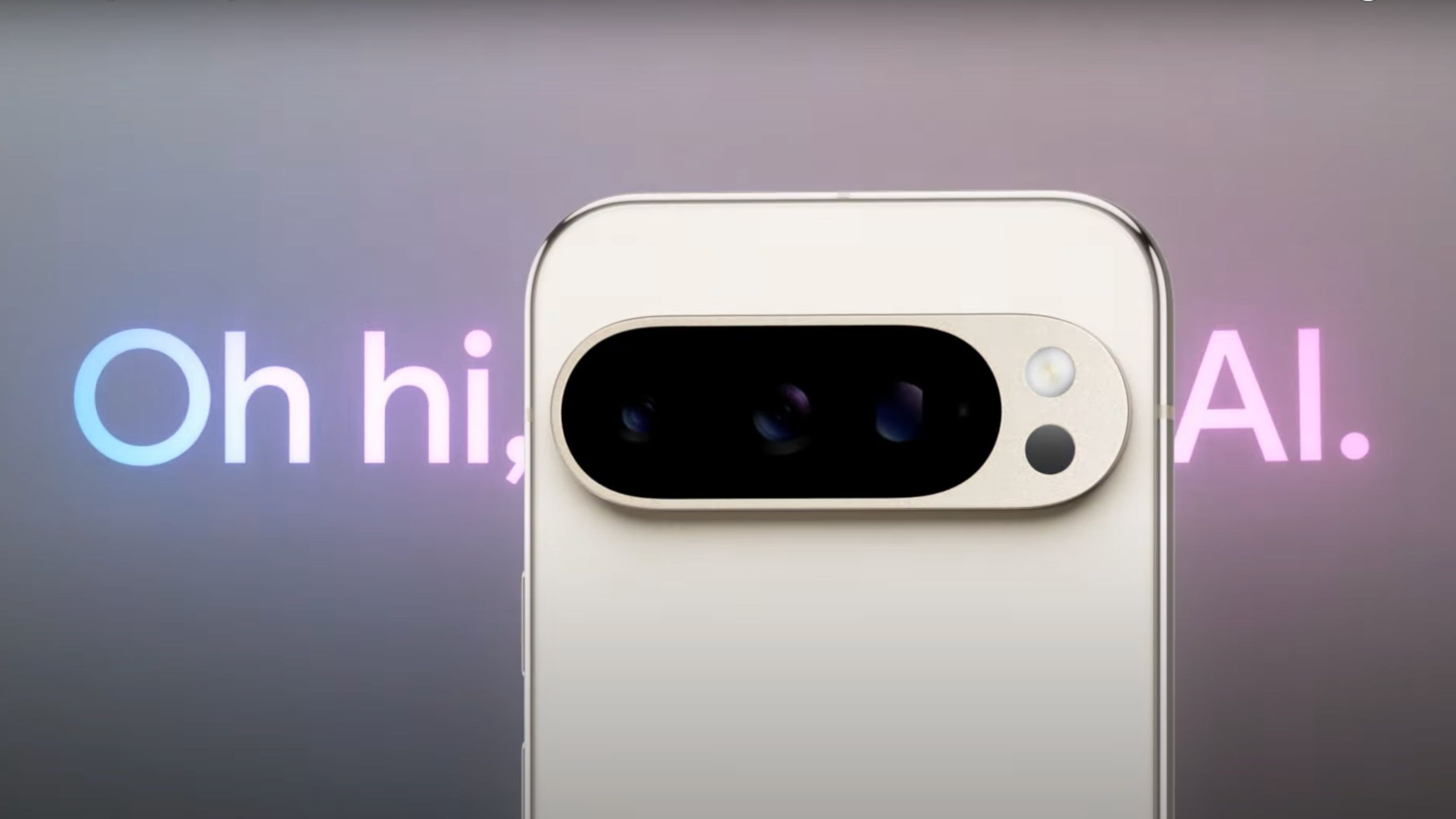 A close-up of a pixel 9 pro with the text 