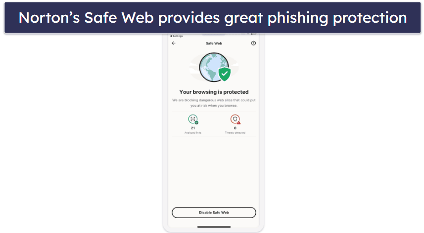 1.🥇 Norton Mobile Security — Best Premium Antivirus App for iOS