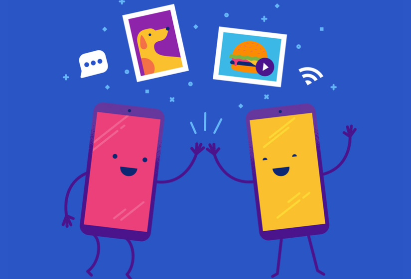 Render of two Google Pixel 10 phones with bold 'PIXEL 10' text in the background, surrounded by abstract colorful shapes