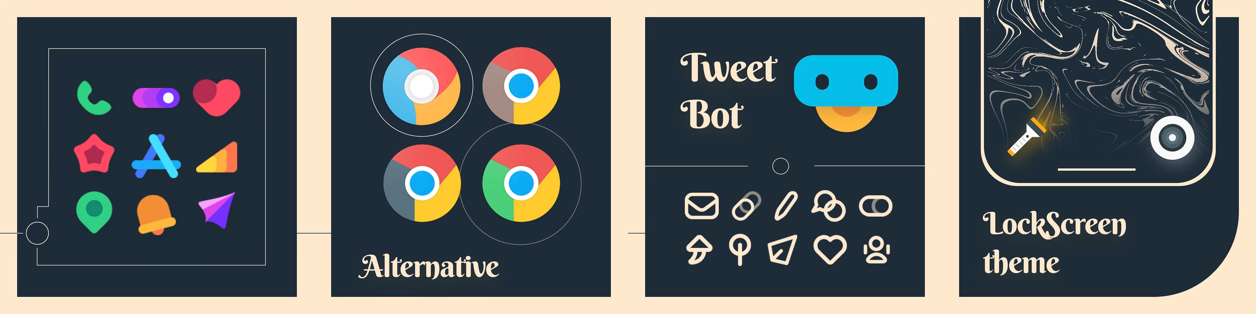 Ango Theme alternative icons.