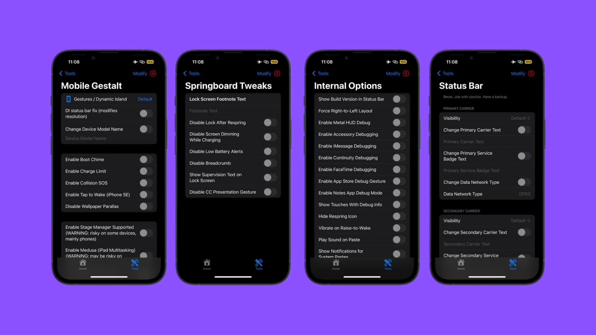 Nugget Mobile feature set.