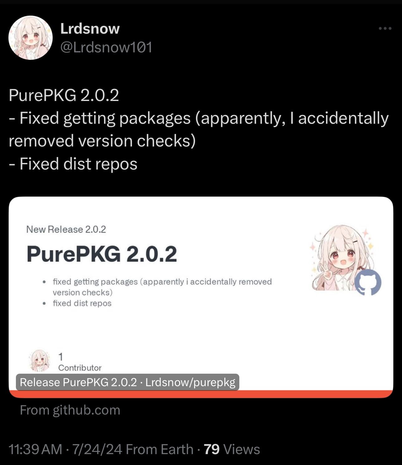 Lrdsnow announces PurePKG v2.0.2.