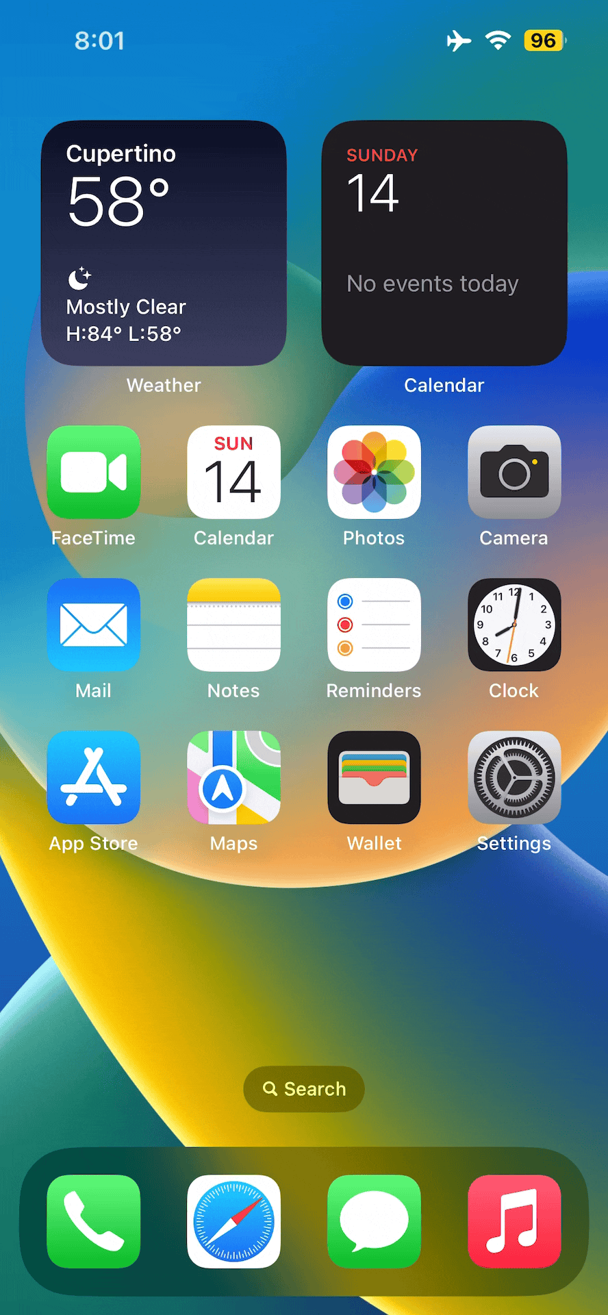 An animated GIF showing what the ShowMyTouches jailbreak tweak does.