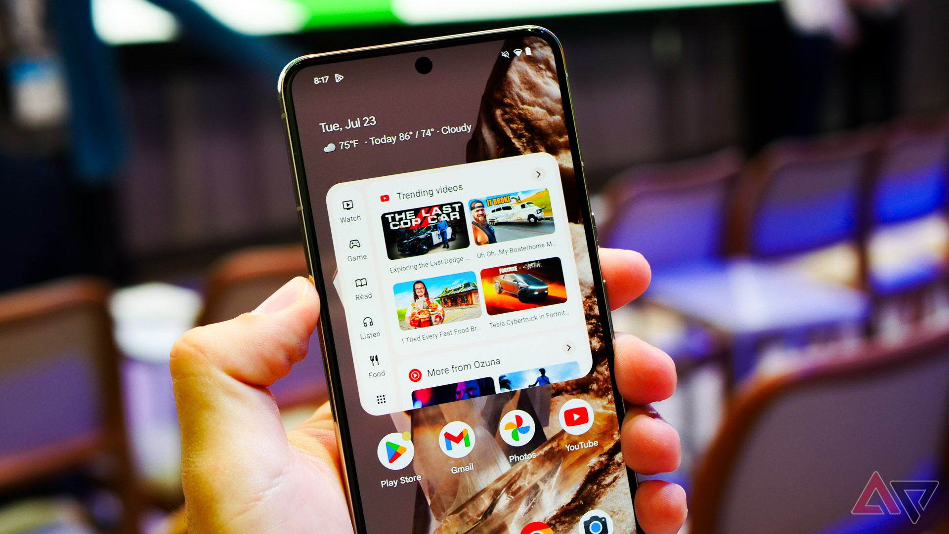 The Google Play Store's Collections widget on a Pixel 8 Pro.