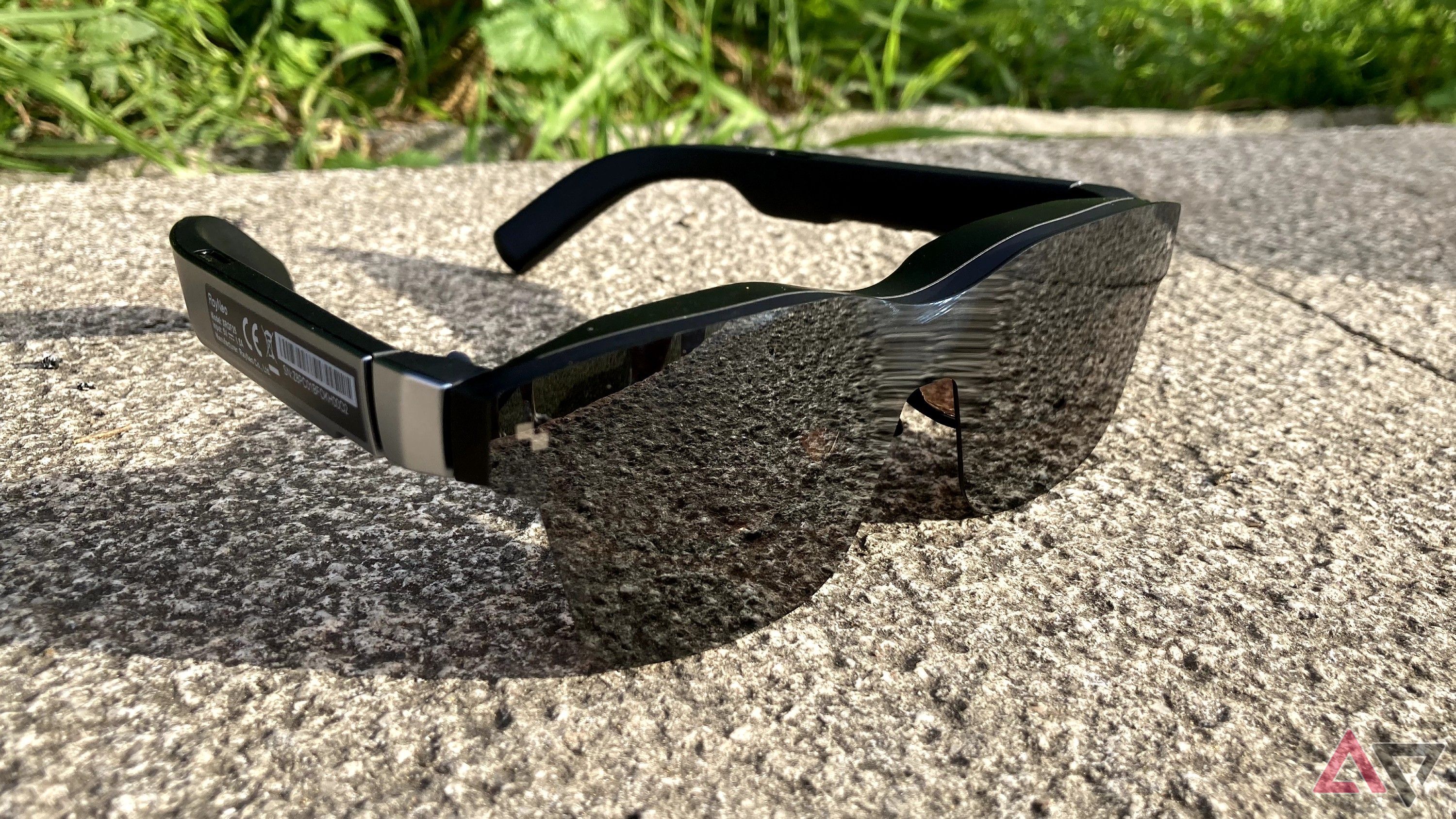 RayNeo Air 2s XR glasses up close from the front at an angle