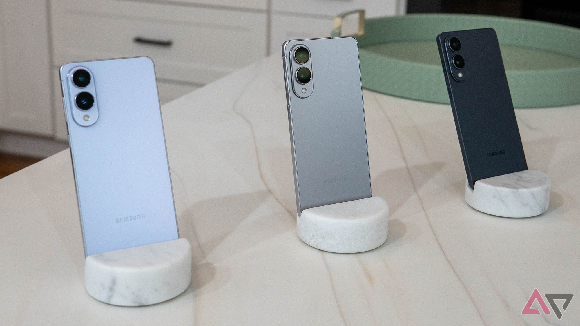 The S25 Edge in all three colors.
