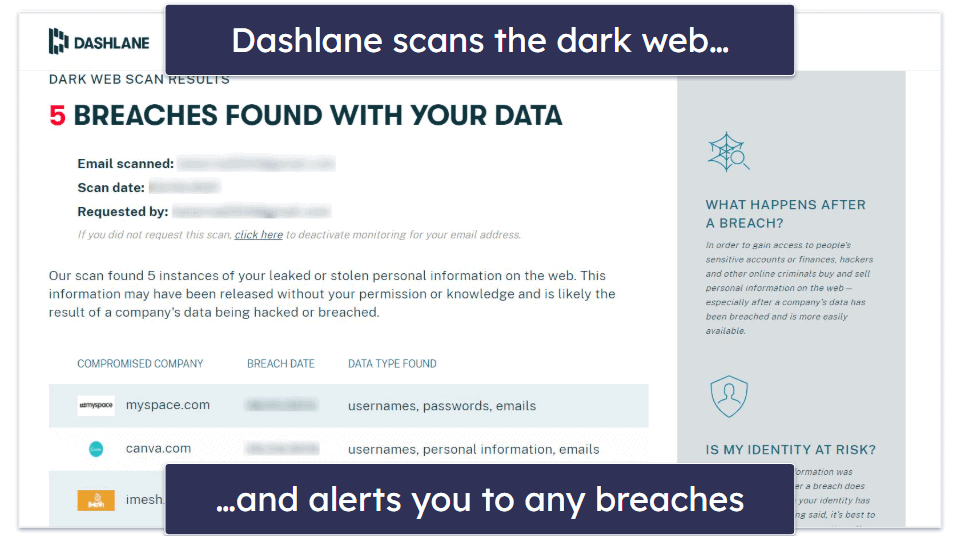 4. Dashlane — Best Extra Features (Including Secure VPN)