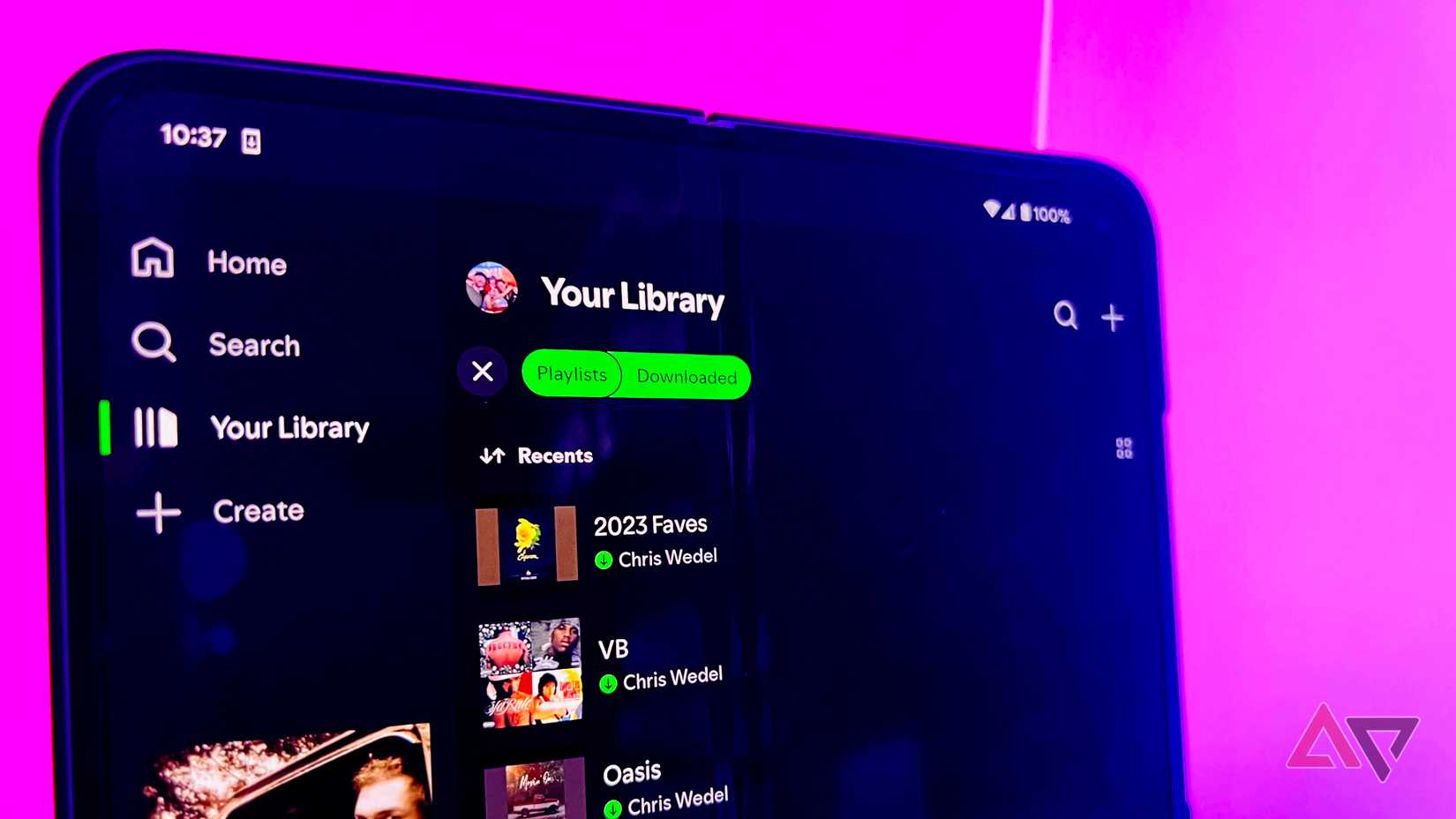 Pixel 9 Pro display turned on with homescreen shown