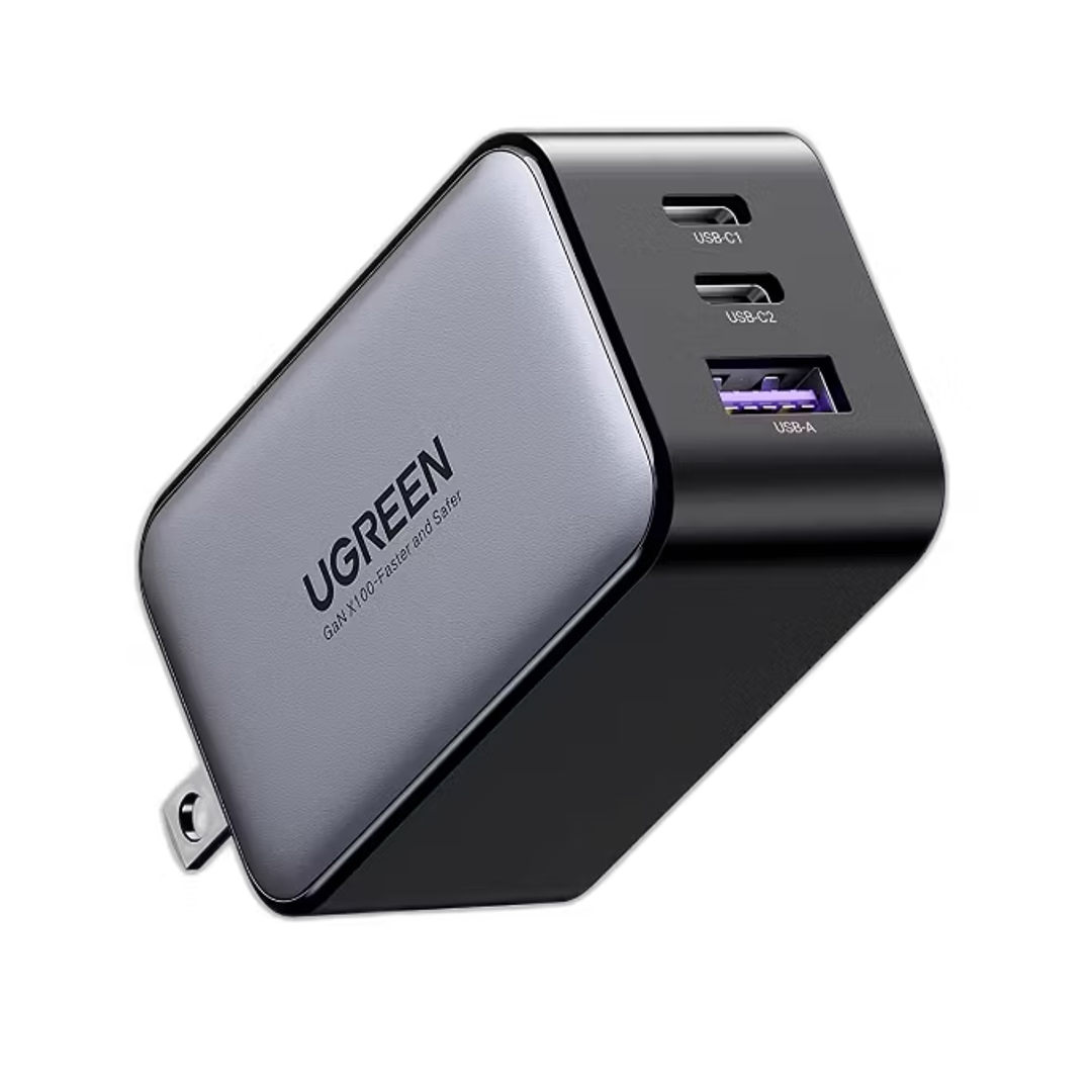 ugreen nexode 65w charger on a white background