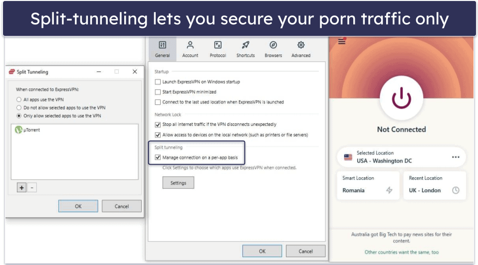 🥇 1. ExpressVPN — Best VPN for Accessing Porn Sites Securely in 2025