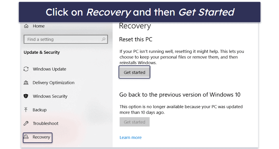 18. Reinstall Windows