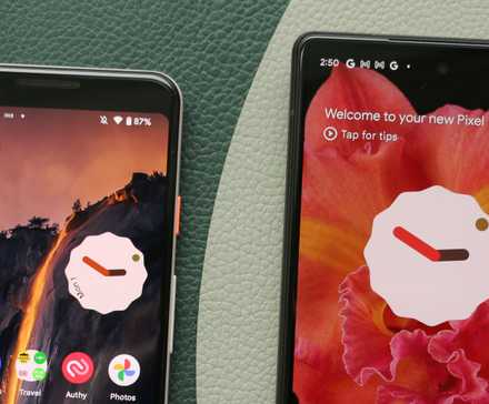 Samsung Galaxy Z Fold 7, with one device standing and another partially folded, set against a red and beige background