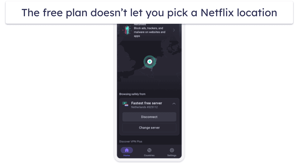 🥈2. Proton VPN — Best Free Netflix VPN With Unlimited Data