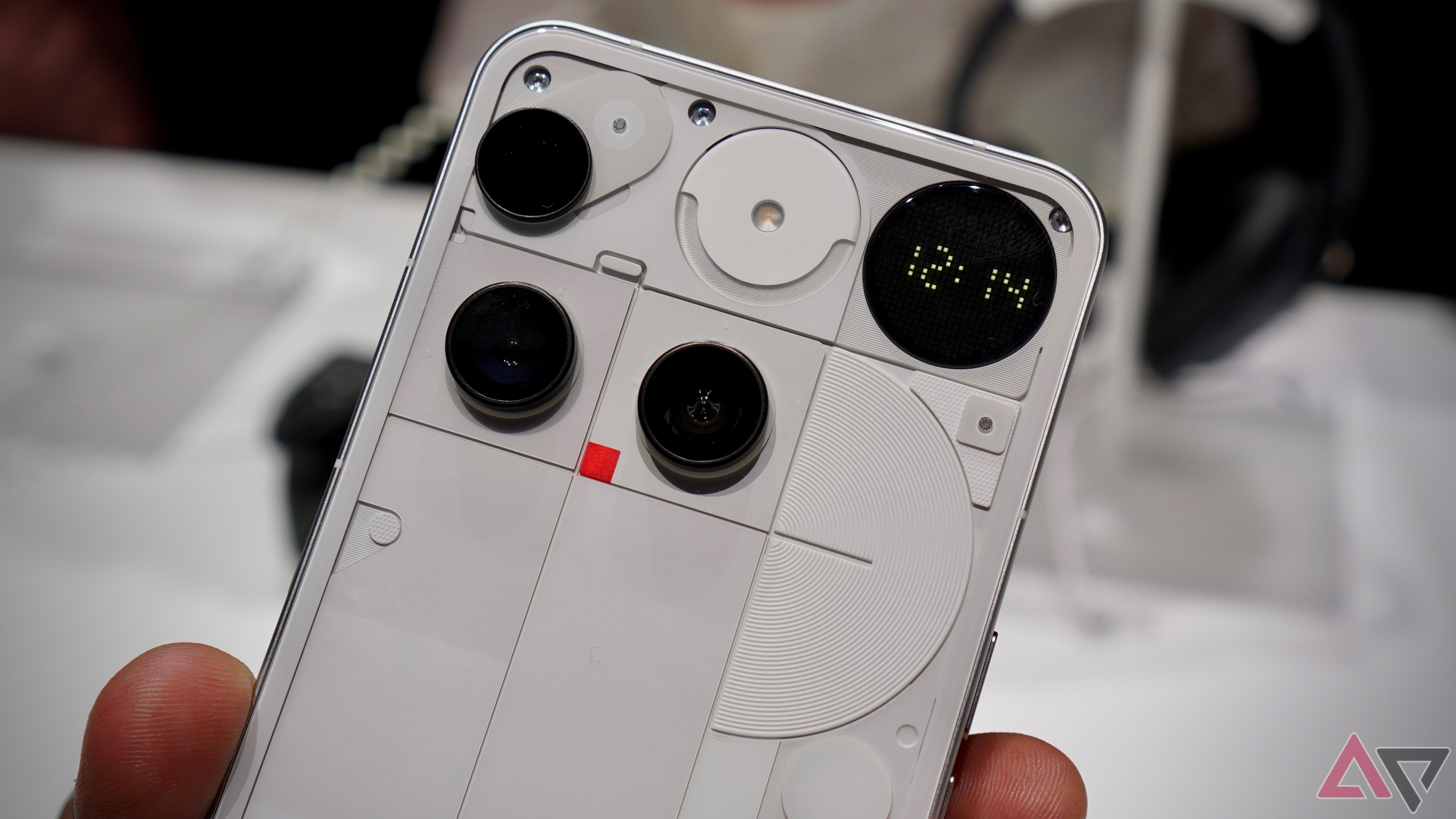 A flashing red square shows people when you're shooting video with the Nothing Phone 3