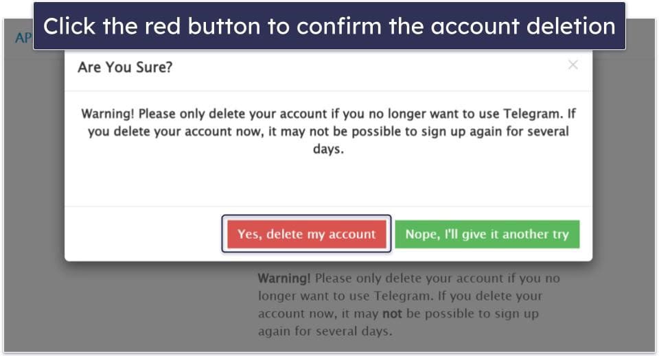 How to Delete Your Telegram Account