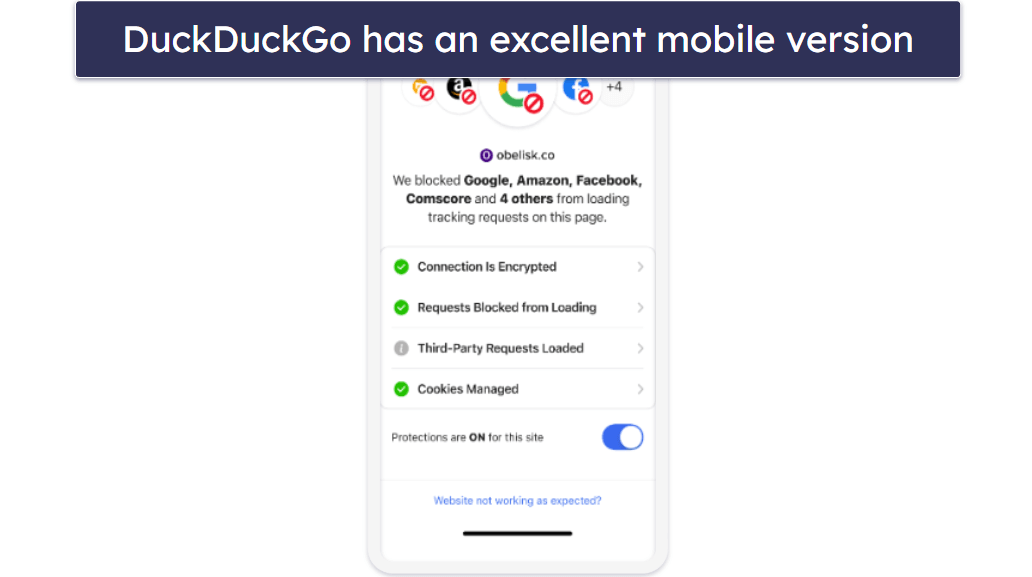 #8. DuckDuckGo Privacy Browser — Excellent Privacy-Oriented Browser