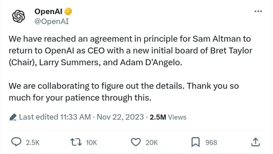 Sam Altman OpenAI CEO