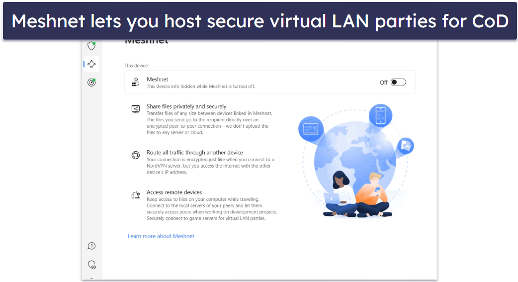6. NordVPN — Security-Focused VPN for Call of Duty + LAN Parties