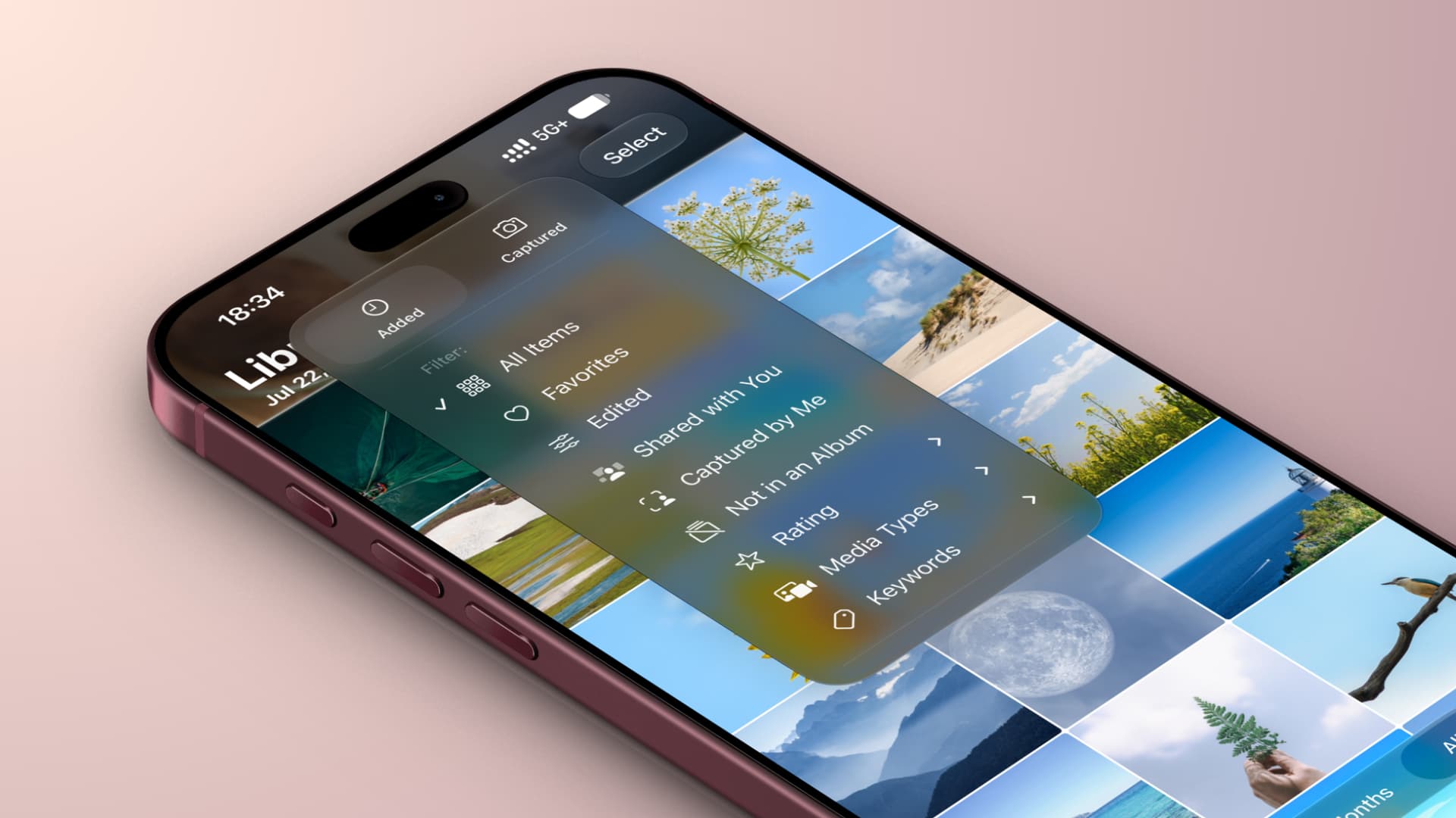 Filters in iPhone Photos app