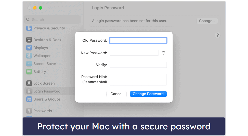 2. Secure Your Login Details &amp; Settings