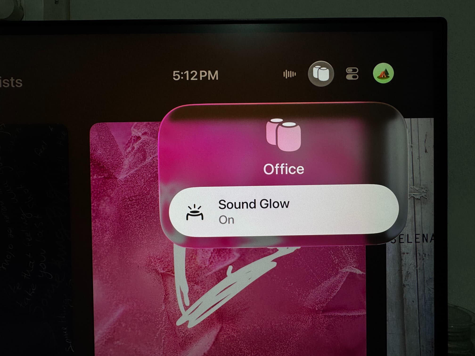 HomePod Sound Glow on Apple TV