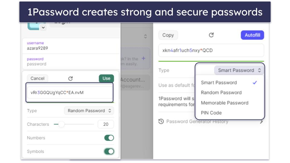 Characteristics of Strong & Secure Passwords vs. Weak Passwords
