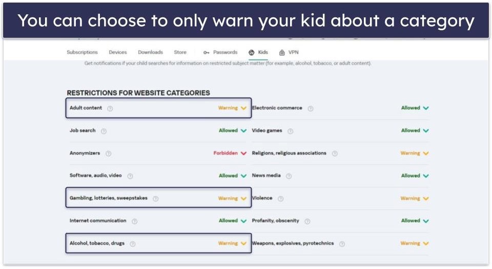 🥉 3. Kaspersky Safe Kids — Great Free Plan for Content Control for Older Kids