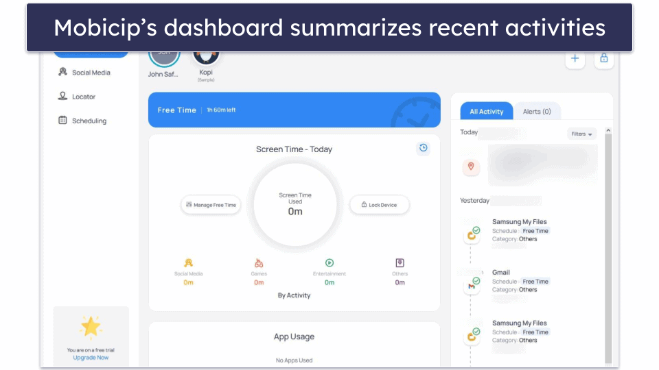 4. Mobicip — Excellent Social Media Monitoring for Your Child’s Computer
