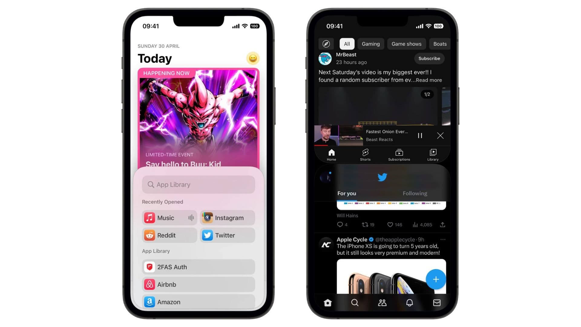 Screenshot examples of the Dynamic Stage jailbreak tweak.
